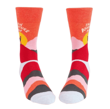 Blue Q "Adventure Man" Crew Socks - Men's