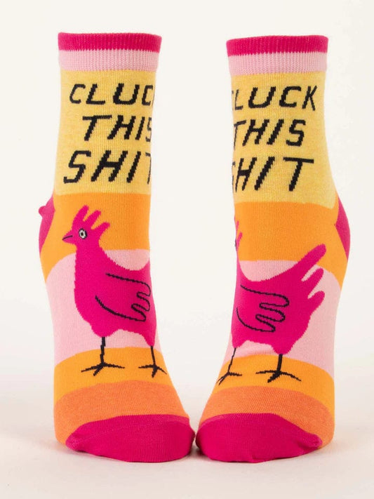 Blue Q Cluck This S**t Crew Socks - Women's