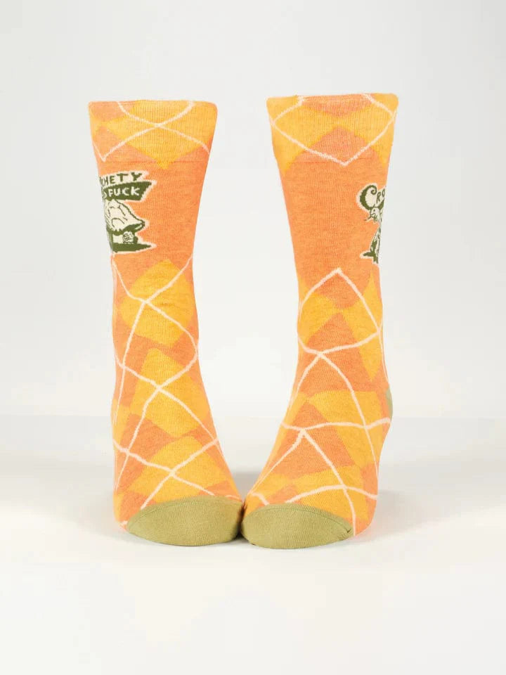 Blue Q Crotchety Old F**K Crew Socks - Men's