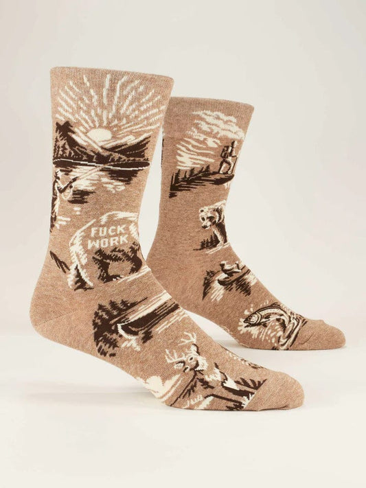 Blue Q F**k Work Crew Socks - Men's