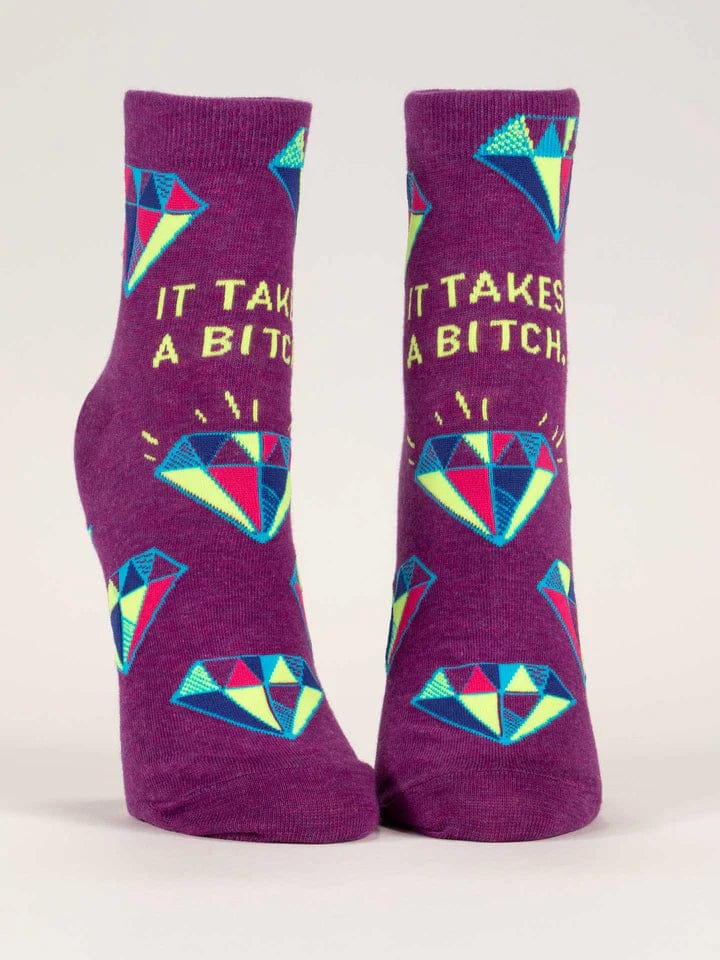 Blue Q It Takes A B***h Ankle Socks - Women's