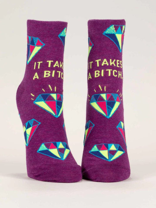 Blue Q It Takes A B***h Ankle Socks - Women's