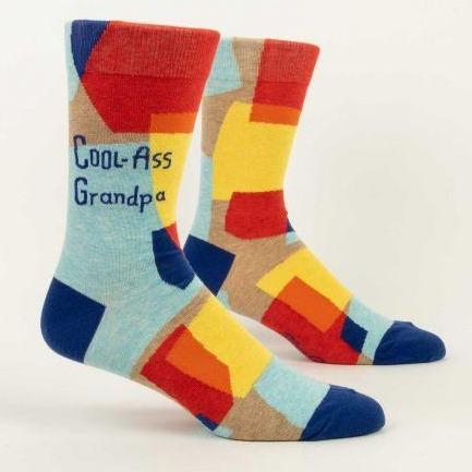 Blue Q "Cool A** Grandpa" Crew Socks - Men's