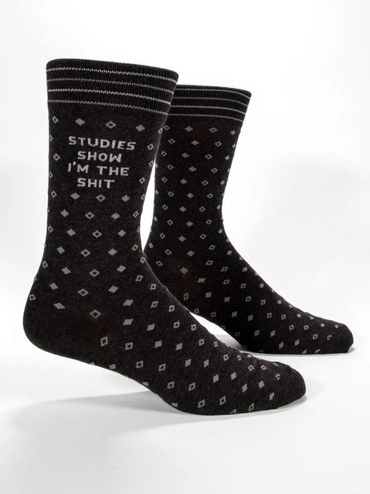 Blue Q Studies Show I'm The S**t Crew Socks - Men's