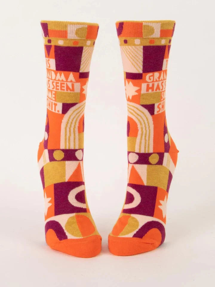 Blue Q "This Grandma Has Seen Some S**t" Crew Socks - Women's