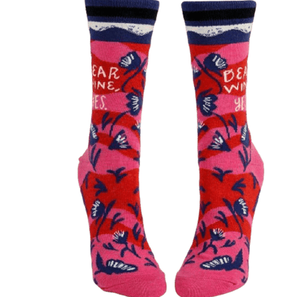Blue Q "Dear Wine" Crew Socks - Women's