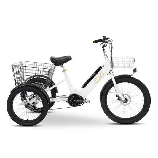 Buzz Cerana E-Trike, Mid Drive, 350 Watt - White
