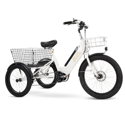 Buzz Cerana E-Trike, Mid Drive, 350 Watt - White