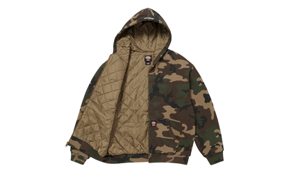 Dickies® Quilted Lined Zip Up Hooded Sweatshirt "FW 25 - Woodland Camo"