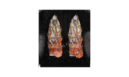 Flames Glass Hoodie "Coal"