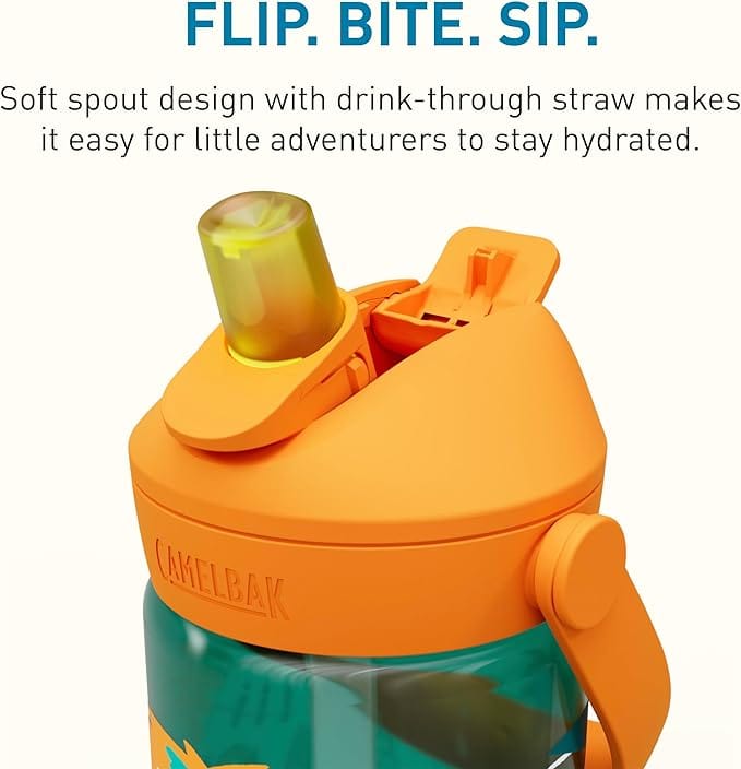 Camelbak Thrive Flip Straw Kids 14oz in Jungle Animals Green