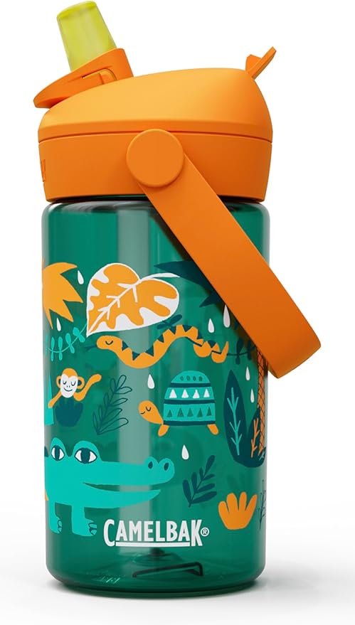 Camelbak Thrive Flip Straw Kids 14oz in Jungle Animals Green