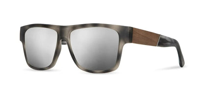 CAMP Eyewear Cliff Sunglasses Matte Pearl Grey | Walnut