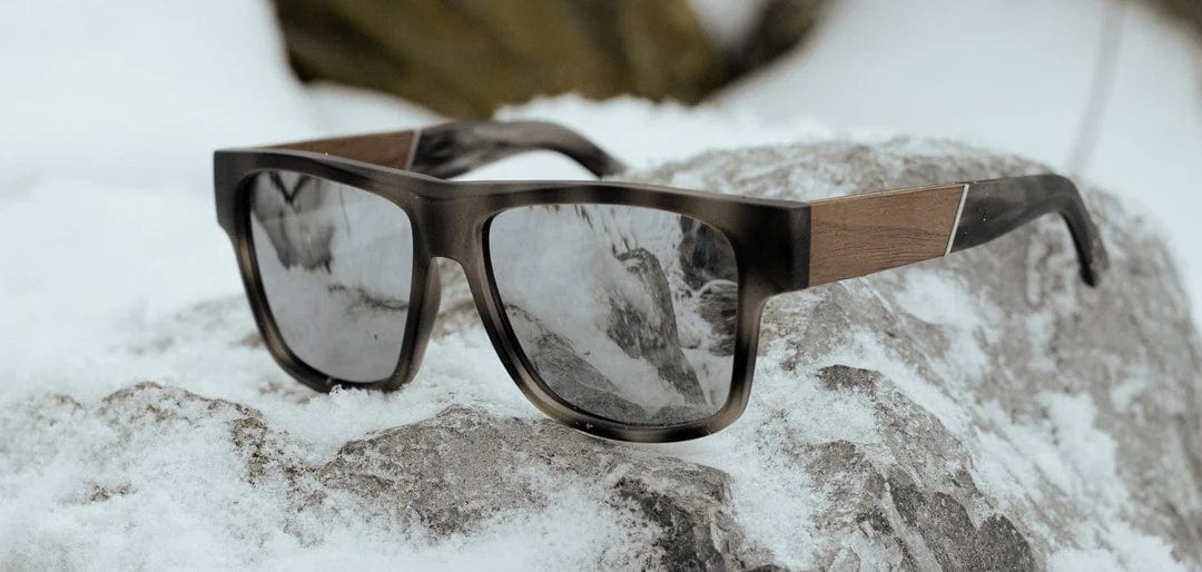 CAMP Eyewear Cliff Sunglasses Matte Pearl Grey | Walnut