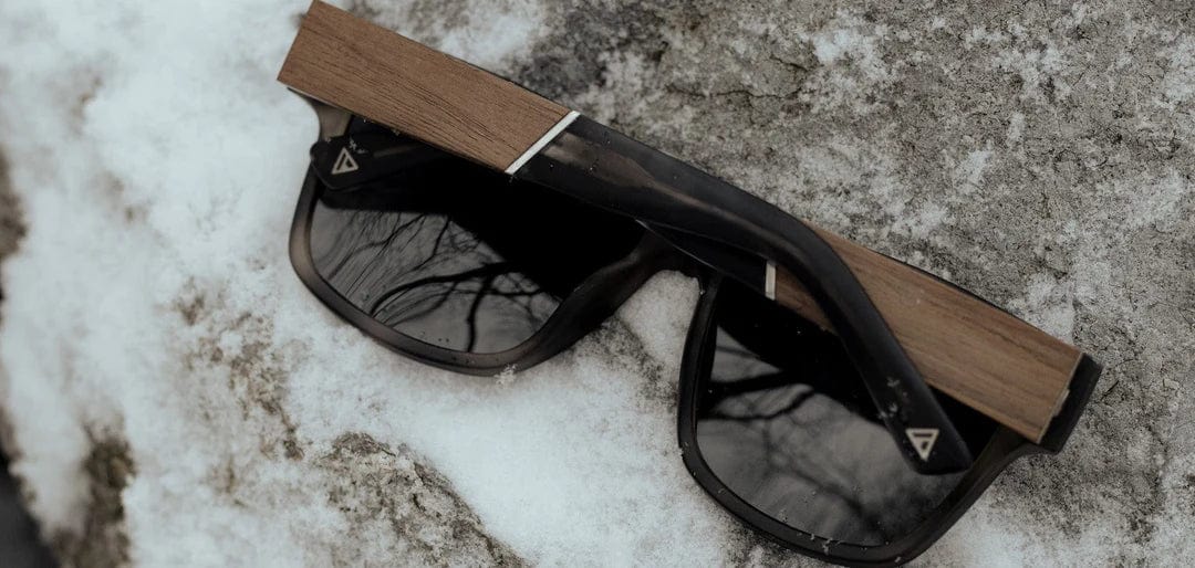 CAMP Eyewear Cliff Sunglasses Matte Pearl Grey | Walnut