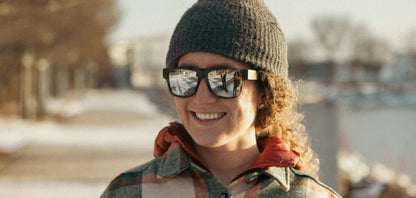 CAMP Eyewear Cliff Sunglasses Matte Pearl Grey | Walnut