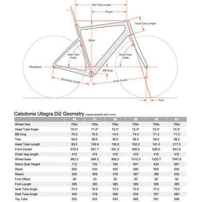 Cervélo Caledonia, Shimano Ultegra Di2, 2023, Gloss Black, 54cm, 56cm