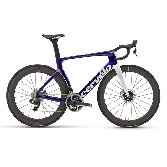 Cervélo S5, SRAM Red Etap AXS, 2023, Sapphire Ice / Purple, 51cm