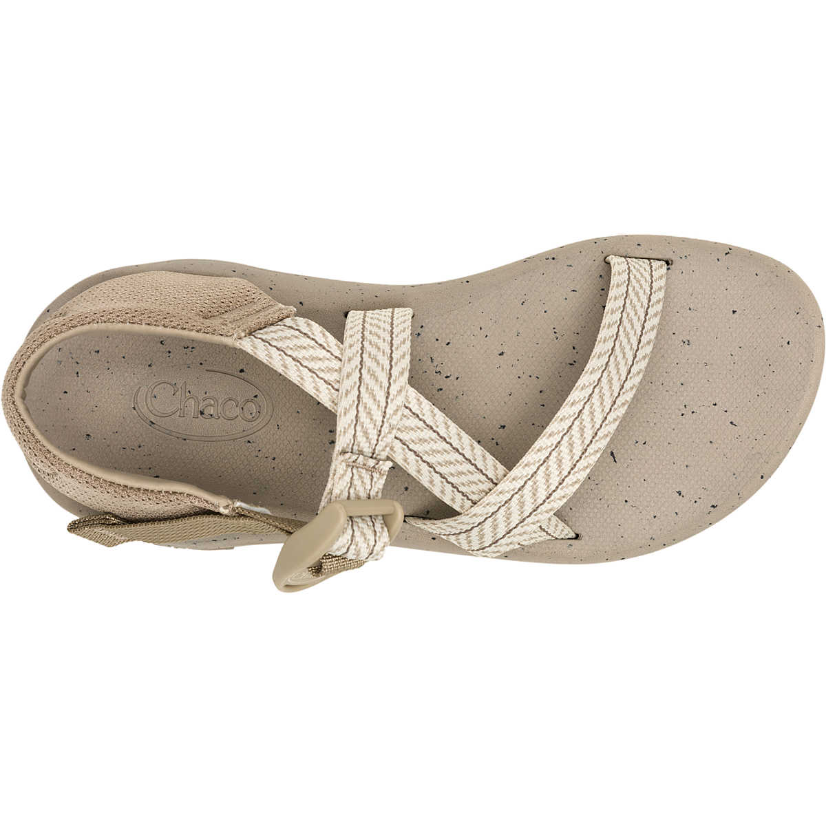 Chaco Women's Chush Z Extra Cushioned Sandal No Toe Loop in Fround Dark Vanilla