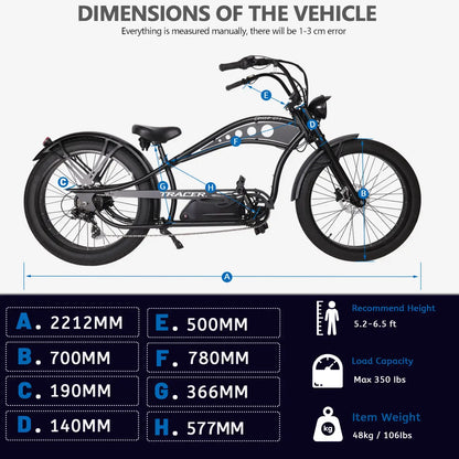 Chico GT7 750W Stretch Cruiser Ebike