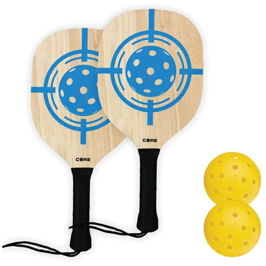 Core 2 Wood Pickleball Paddle and Ball Set