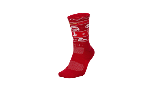 ELITE CHRISTMAS CREW SOCKS GYM "Red/White/Club Gold"