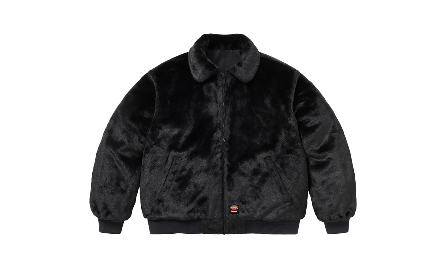 Dickies® Reversible Quilted Faux Fur Work Jacket "FW 25 - Black"