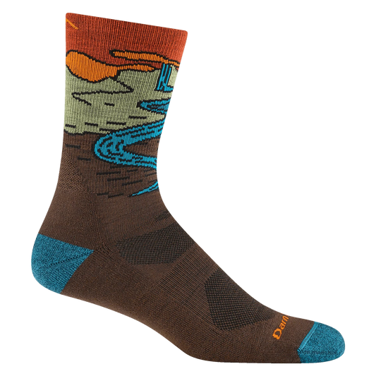 Darn Tough Chasing Waterfalls Micro Crew Lightweight Hiking Socks - Men's