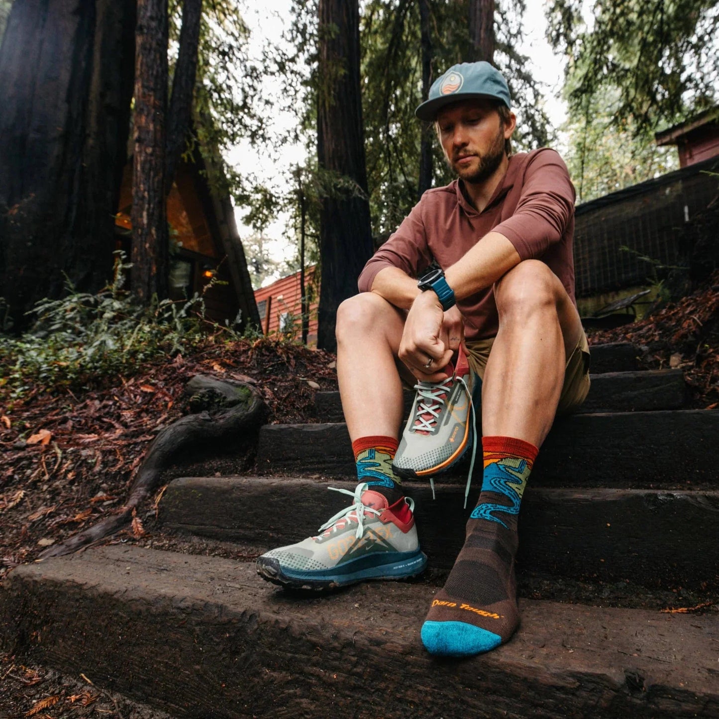 Darn Tough Chasing Waterfalls Micro Crew Lightweight Hiking Socks - Men's