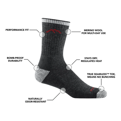 Darn Tough Hiker Micro Crew Cushion Sock - Men's