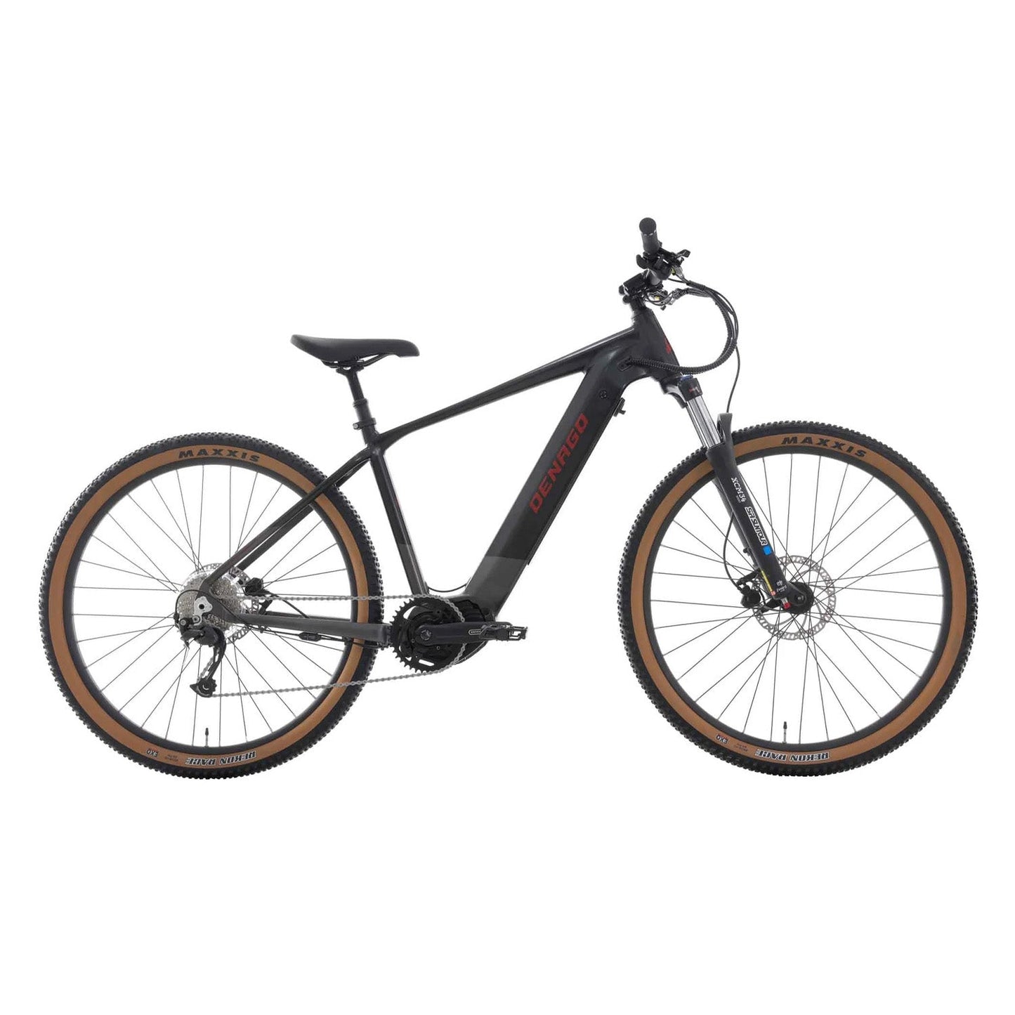 Denago EXC2 E MTB  EBIKE, Mid Drive, Black with Grey, Large
