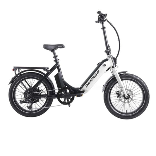 Denago Folding 1 ST E-Bike, 500 Watt, Low Step, Grey with Black, One Size