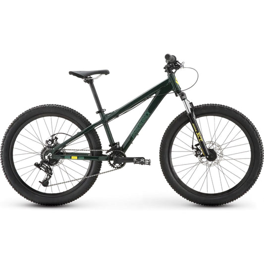 Diamondback Line 24" Youth Mountain Bike, Dark Green, Sram 8 Speed