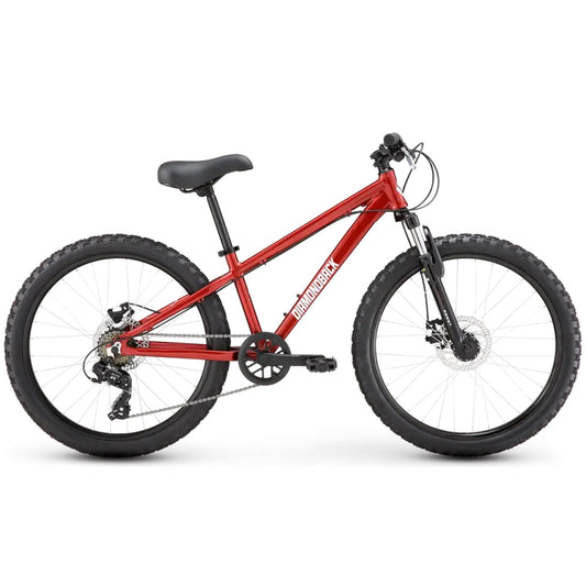 Diamondback Hook 24" Youth Mountain Bike, Red Gloss, 7 Speed