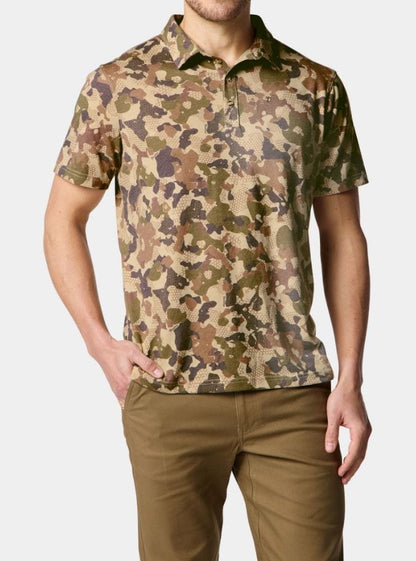 Duck Camp Men's Essential Drirelease Polo in Wetland