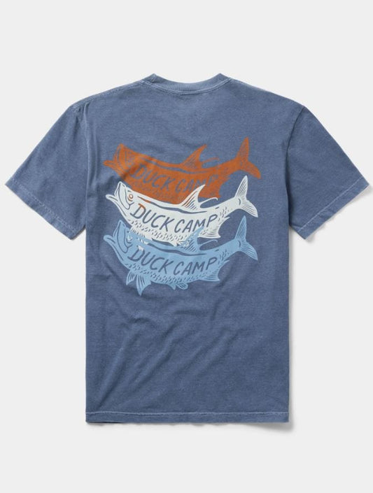 Duck Camp Tri Tarpon T-Shirt in Dark Denim