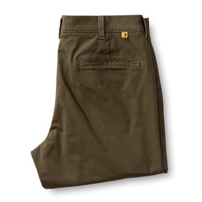 Duck Head Classic Fit Gold School Chino Dark Olive - Men's