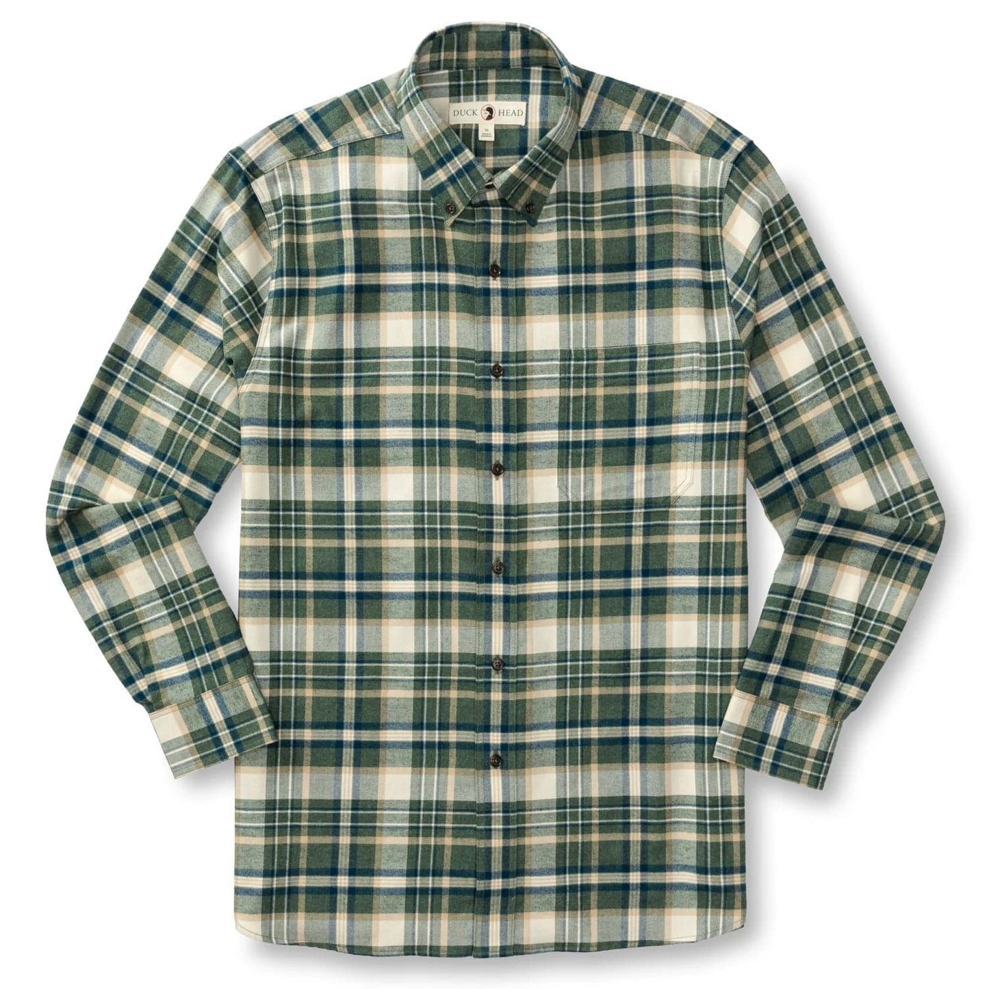Duck Head Cotton Flannel Sport Shirt Stoker Plaid - Men's