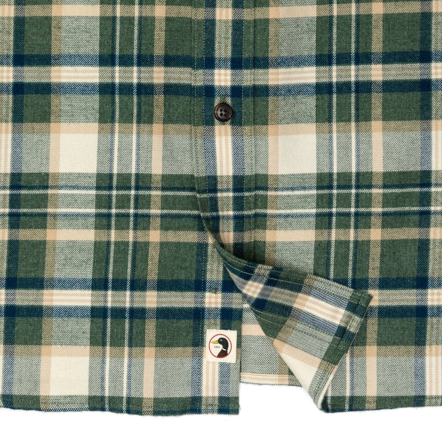 Duck Head Cotton Flannel Sport Shirt Stoker Plaid - Men's