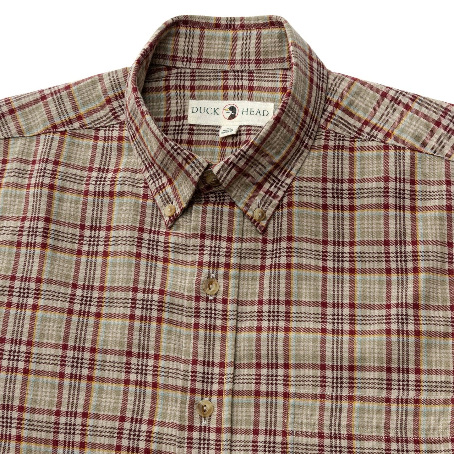 Duck Head Cotton/Wool Twill Sport Shirt - Men's