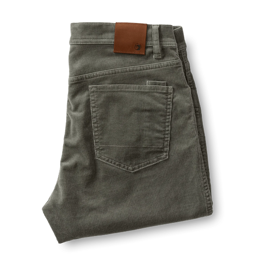 Duck Head Holston Corduroy 5-Pocket Pants in Castor Grey - Men's
