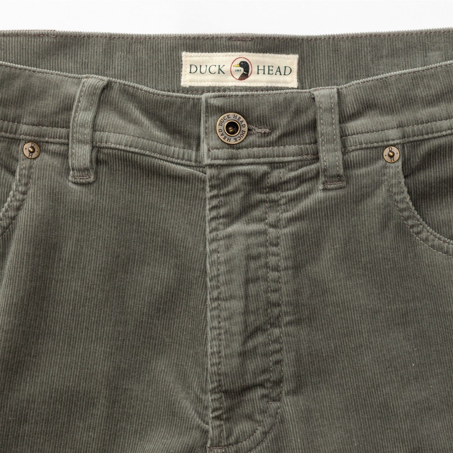 Duck Head Holston Corduroy 5-Pocket Pants in Castor Grey - Men's