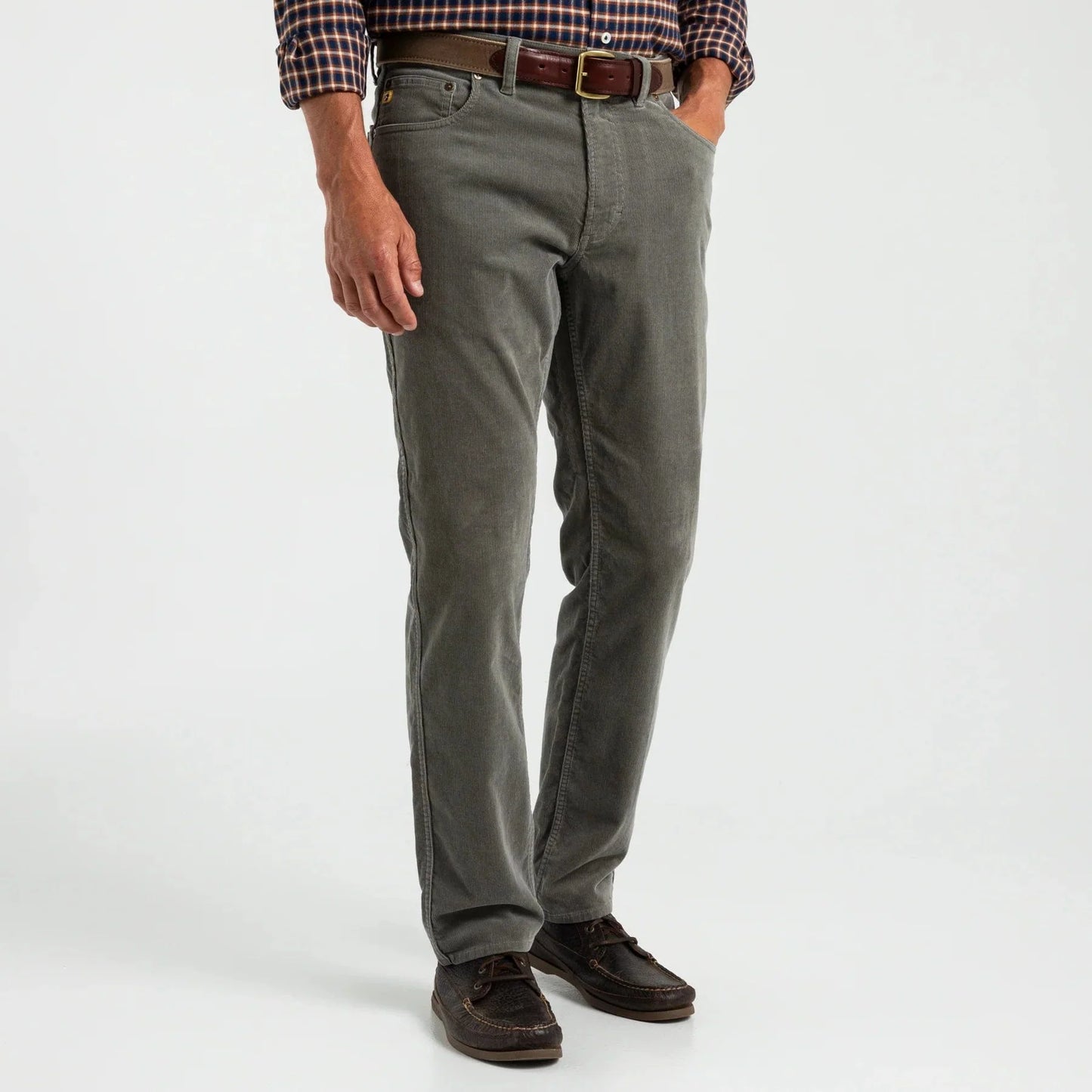 Duck Head Holston Corduroy 5-Pocket Pants in Castor Grey - Men's