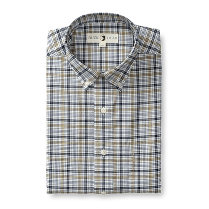 Duck Head Longsleeve Cotton Oxford Russel Plaid - Men's