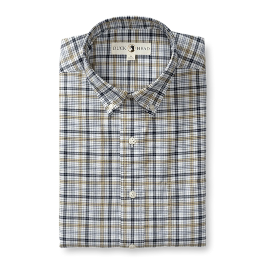 Duck Head Longsleeve Cotton Oxford Russel Plaid - Men's