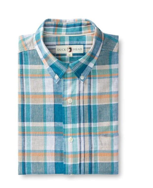 Duck Head Men's Long Sleeve Cotton Sport Shirt in Meadowbrook