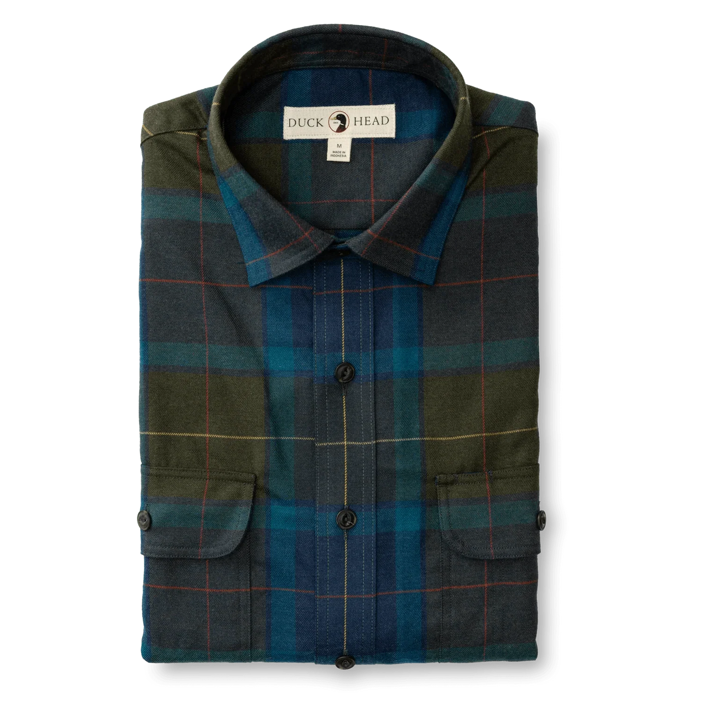 Duck Head Performance Flannel Sport Shirt Holman Plaid - Men's