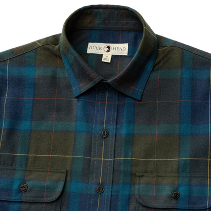 Duck Head Performance Flannel Sport Shirt Holman Plaid - Men's