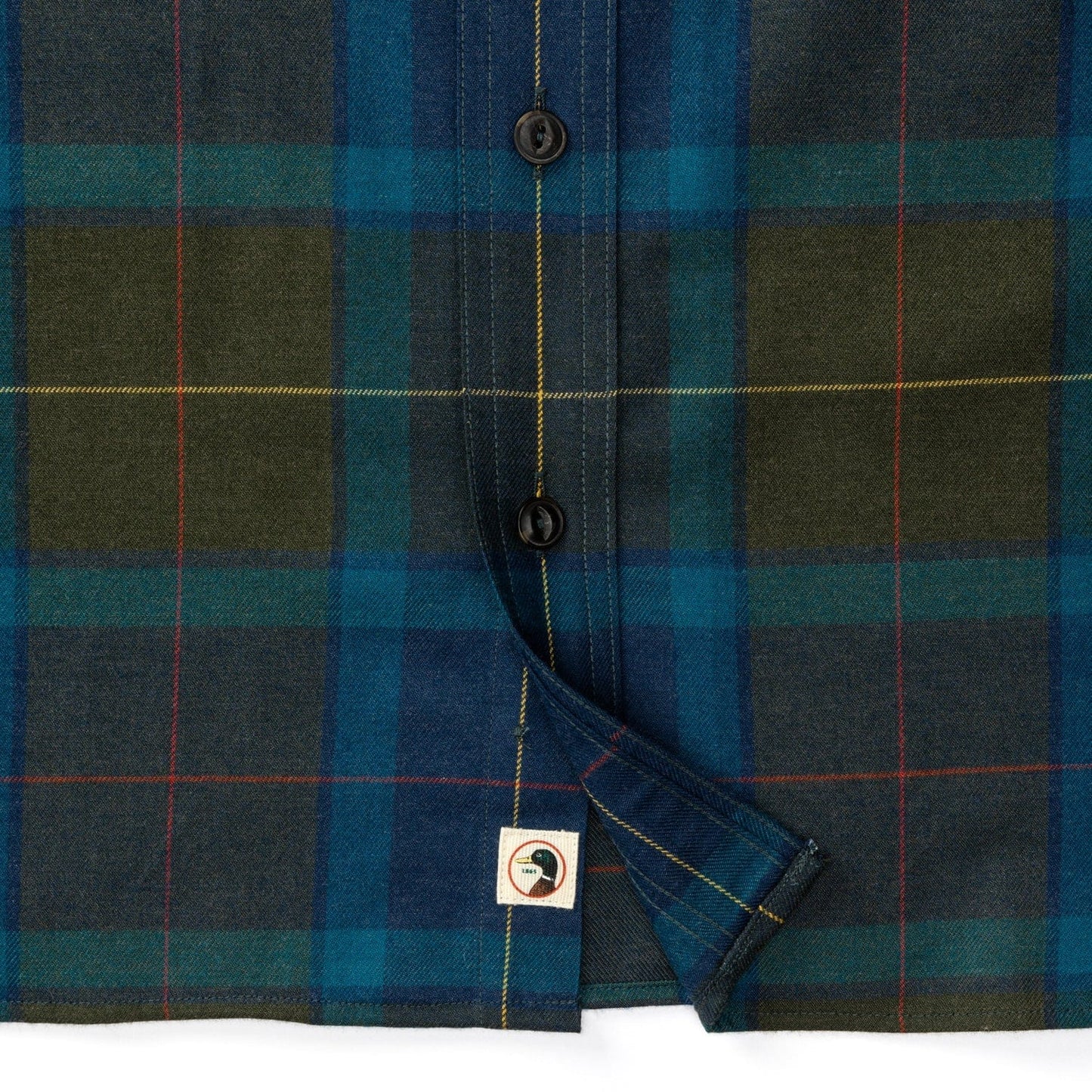 Duck Head Performance Flannel Sport Shirt Holman Plaid - Men's