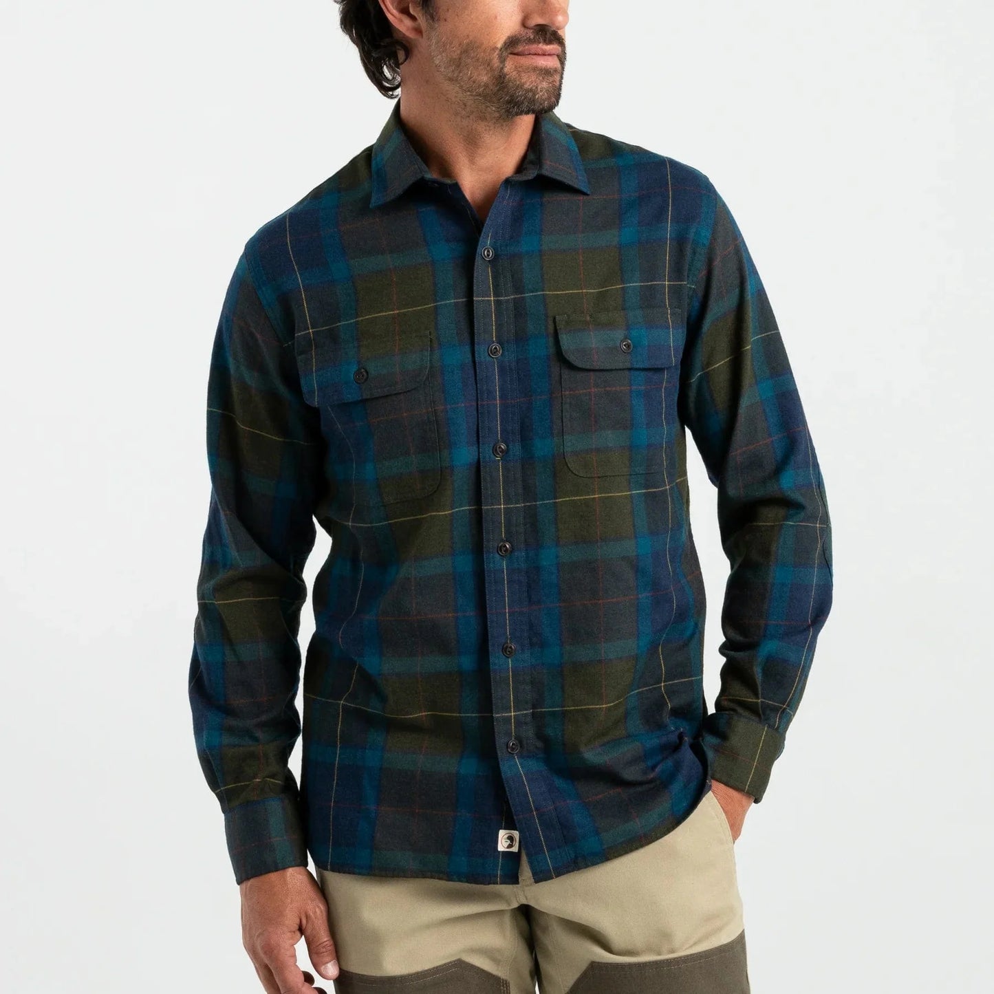 Duck Head Performance Flannel Sport Shirt Holman Plaid - Men's